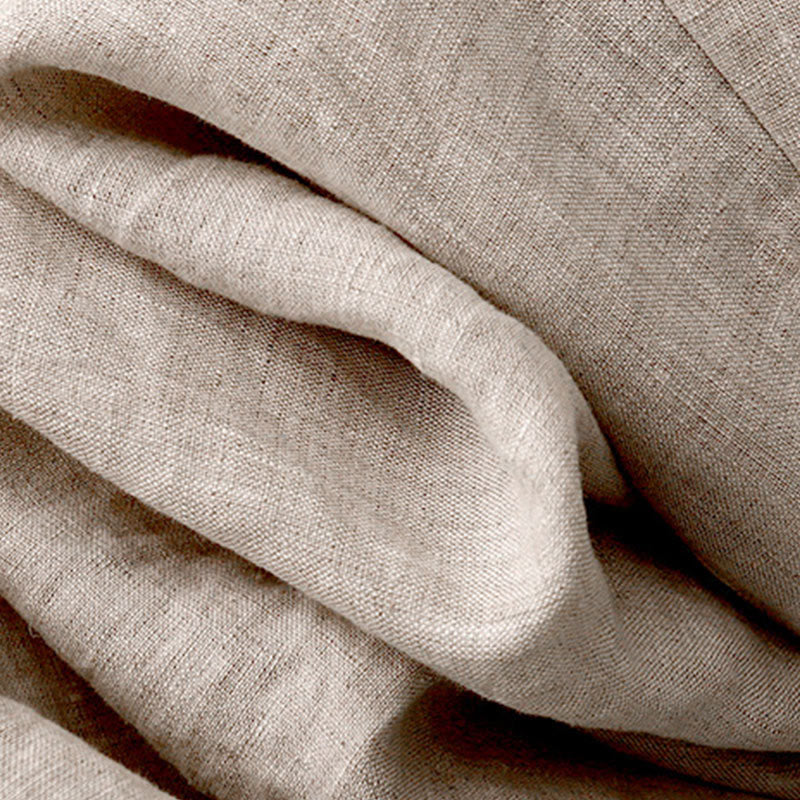 Buddha Stones Vintage casual, effen damesrok van katoen/linnen met zijsplit, elastische Taille en Zakken. - image 5