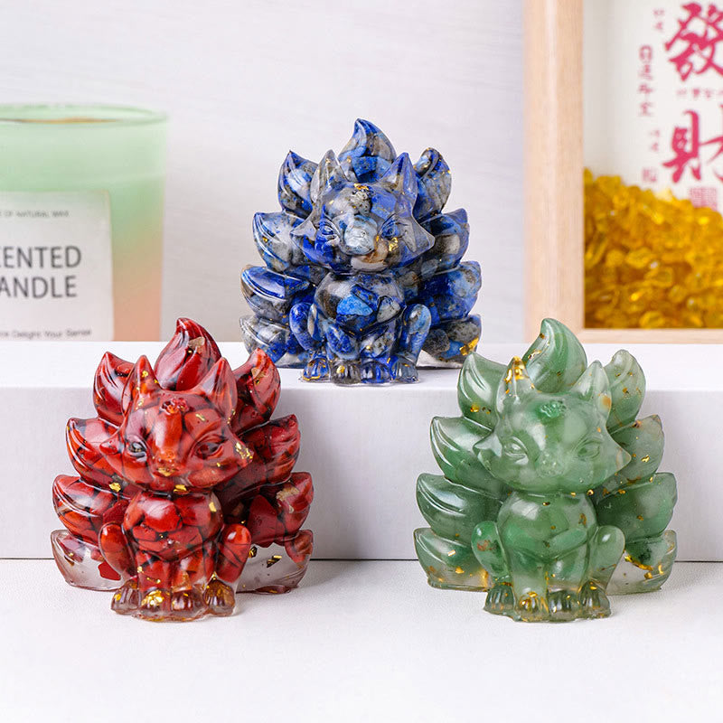 Buddha Stones Kleine diverse stenen: aardbeikwarts, amethist, groene aventurijn, negenstaartvos, helende huisdecoratie. - image 0