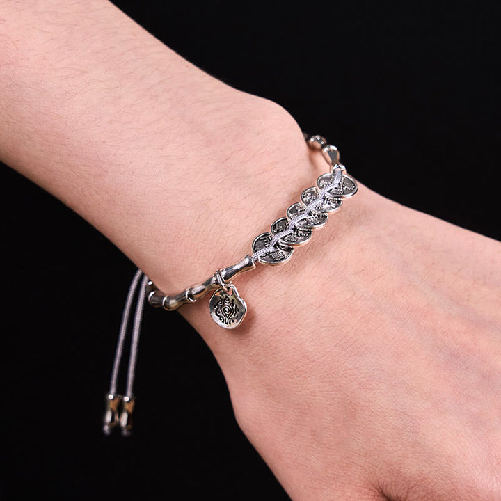 Buddha Stones Vijf Keizermunten Berggeesten Geld Uitgeven Armband - image 10