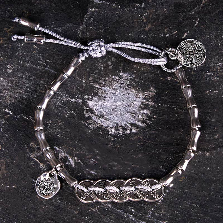 Buddha Stones Vijf Keizermunten Berggeesten Geld Uitgeven Armband - image 7