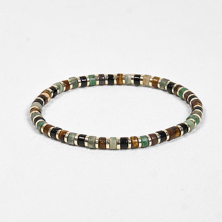 Buddha Stones Armband met ondersteuning van natuurlijke hematiet en tijgeroogstenen - image 6