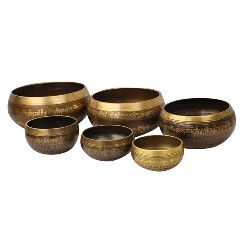 Buddha Stones Handgemaakte klankschalen met Bijbeltekstenpatroon voor genezing en meditatie. - image 14