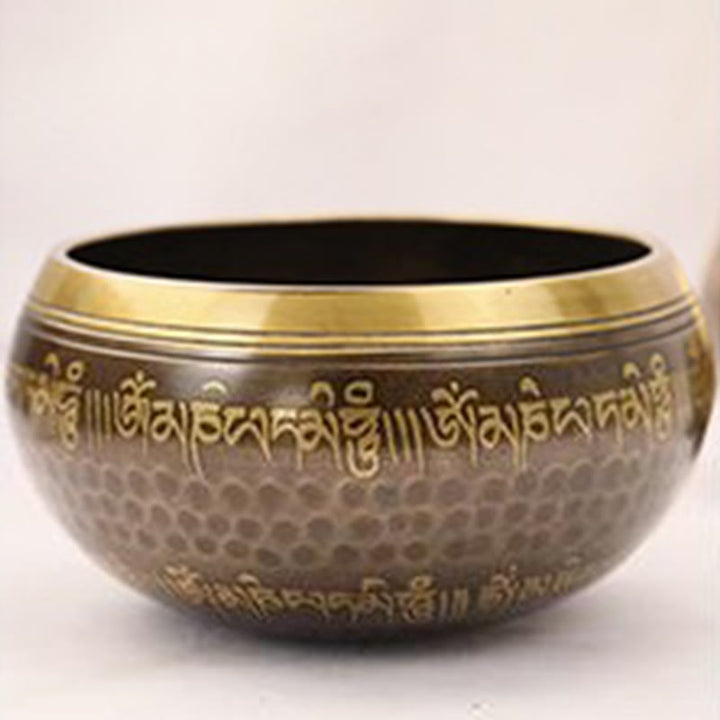 Buddha Stones Handgemaakte klankschalen met Bijbeltekstenpatroon voor genezing en meditatie. - image 5
