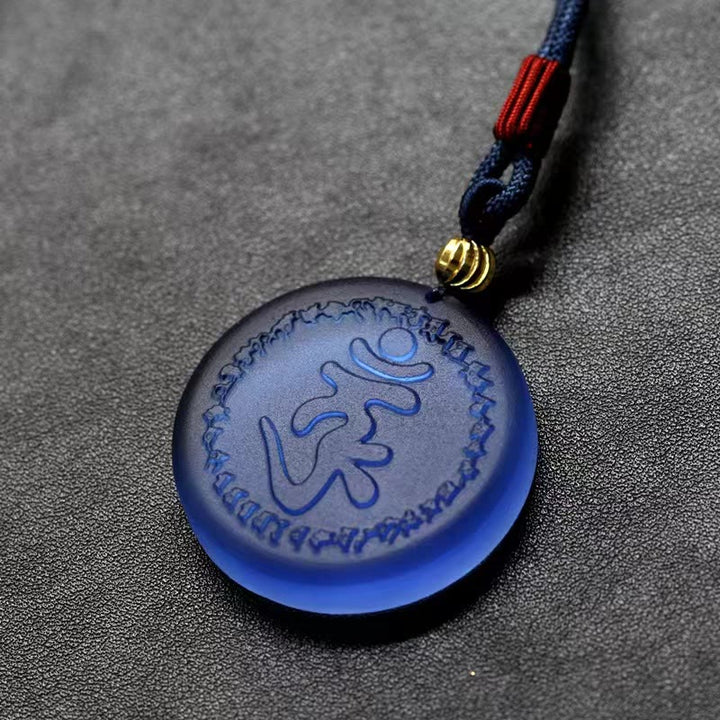 Buddha Stones Tibet Shurangama Mantra Liuli Kristallen Ketting - Shurangama Mantra - image 0