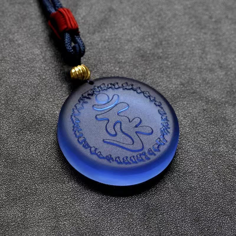 Buddha Stones Tibet Shurangama Mantra Liuli Kristallen Ketting - image 3