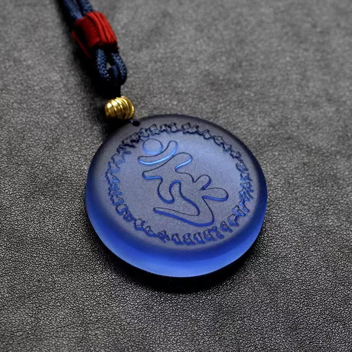 Buddha Stones Tibet Shurangama Mantra Liuli Kristallen Ketting - image 3