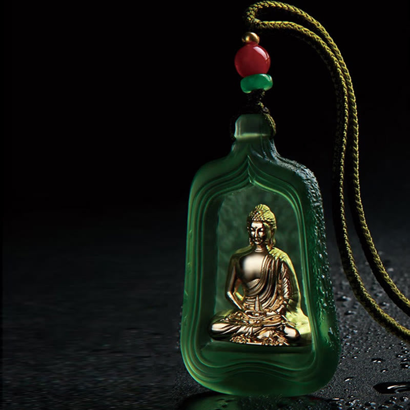 Buddha Stones Ketting van Tibetaanse Medicijn Boeddha Liuli-kristal, compassie en sereniteit. - image 8