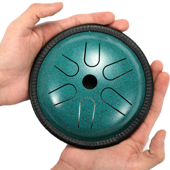 Buddha Stones Stalen tongtrommel, klankgenezing, meditatie, yoga, drumstel, 6 noten, 14 cm - Groen 5,5 IN - image 11