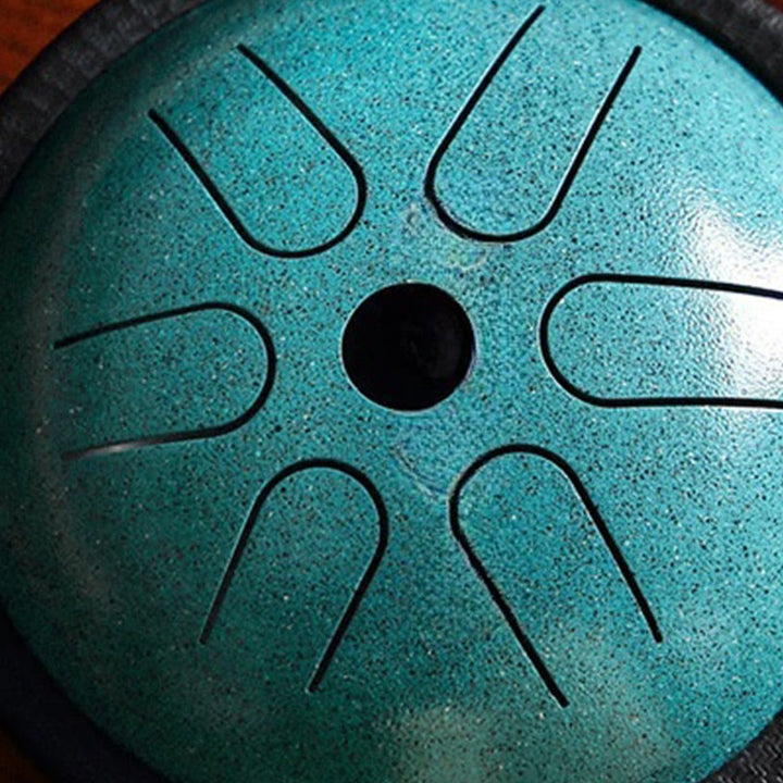 Buddha Stones Stalen tongtrommel, klankgenezing, meditatie, yoga, drumstel, 6 noten, 14 cm - image 13