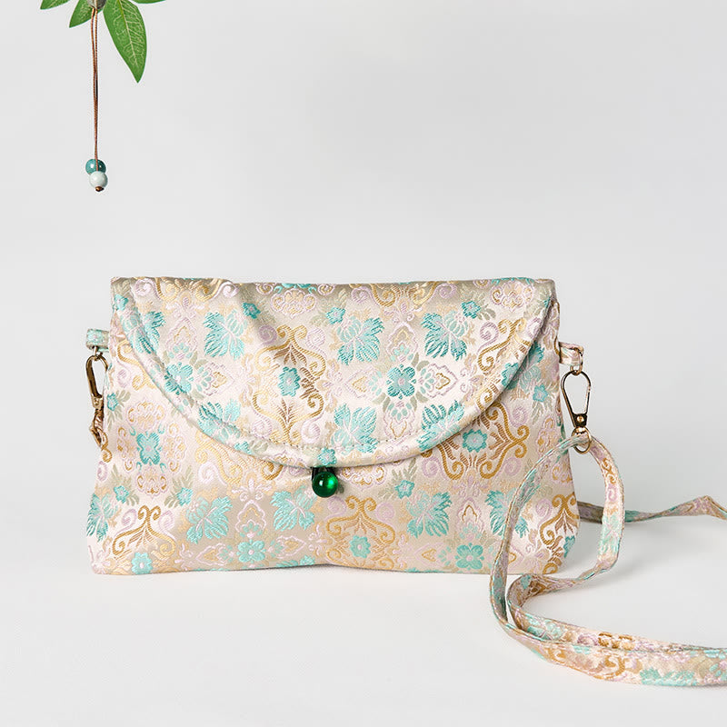 Buddha Stones Retro schoudertas/ Schoudertas (crossbody) . - Beige - 12,5*19*4,5 cm - image 0