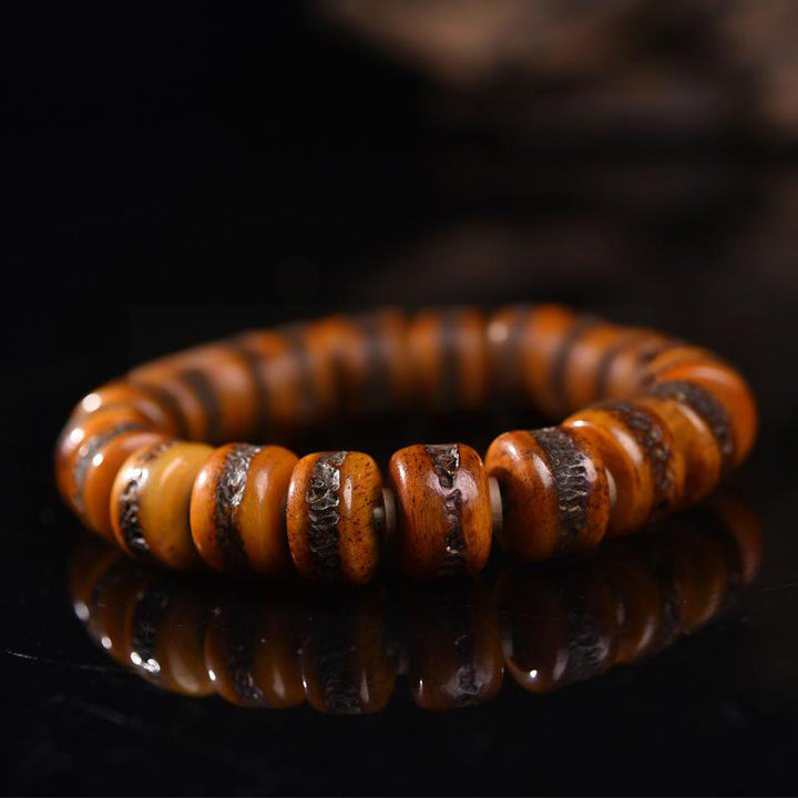 Buddha Stones Vintage Armband armband met doodskop en botkralen - Stijl B (Polsomtrek: 14-16 cm) - image 2