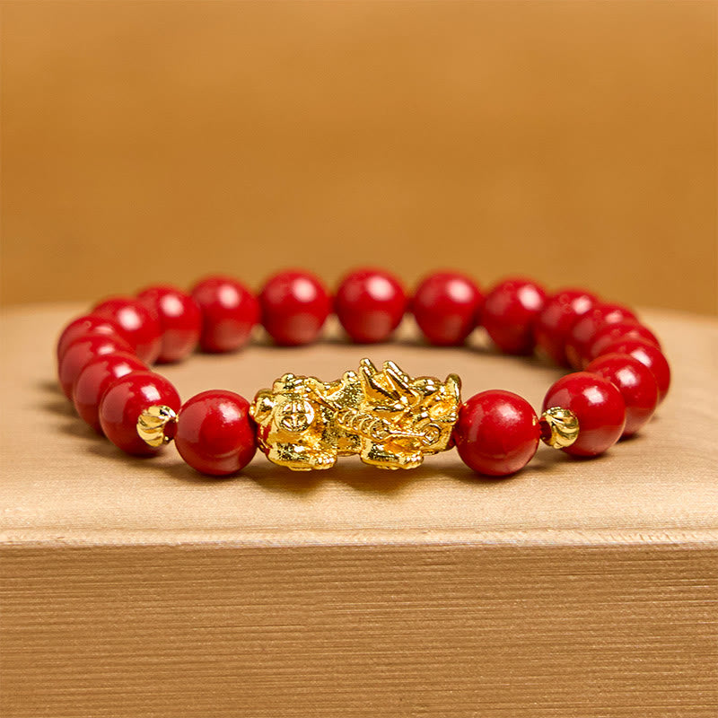Buddha Stones Cinnabar PiXiu Kalmte Armband - image 1
