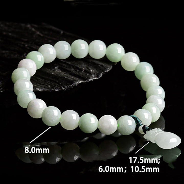 Buddha Stones Armband met geldzakje van natuurlijke jade - image 6