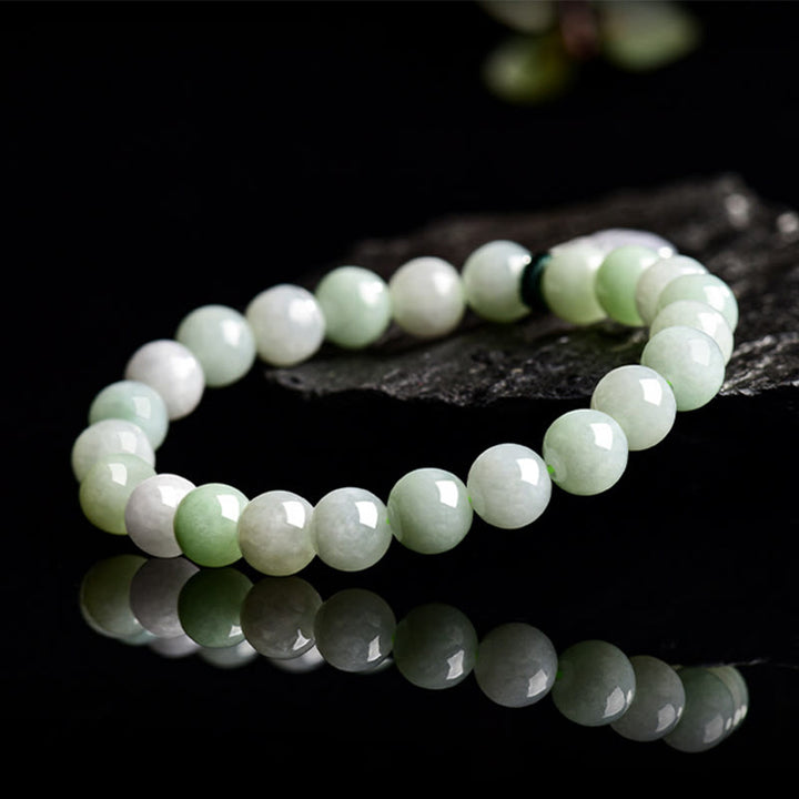 Buddha Stones Armband met geldzakje van natuurlijke jade - image 3