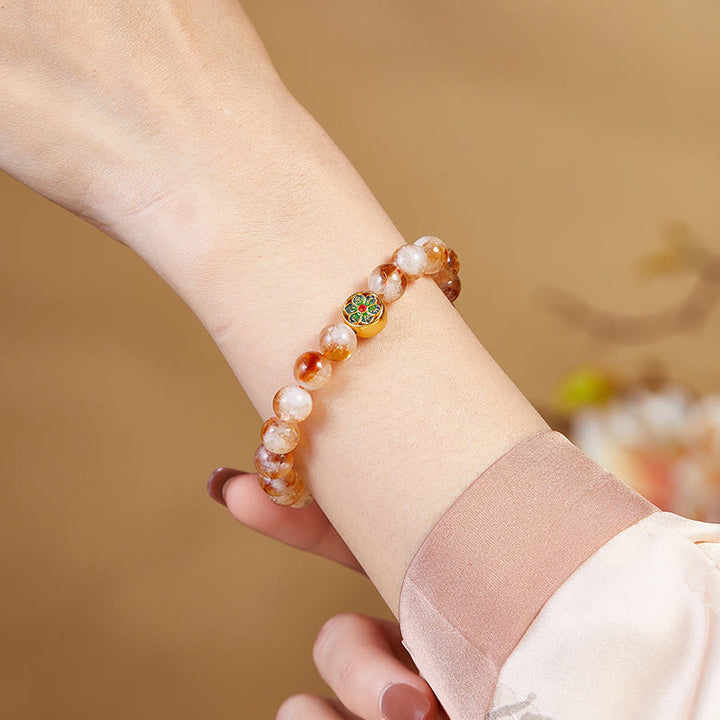 Buddha Stones 999 Sterling Zilveren Citrien Om Mani Padme Hum Armband - image 8