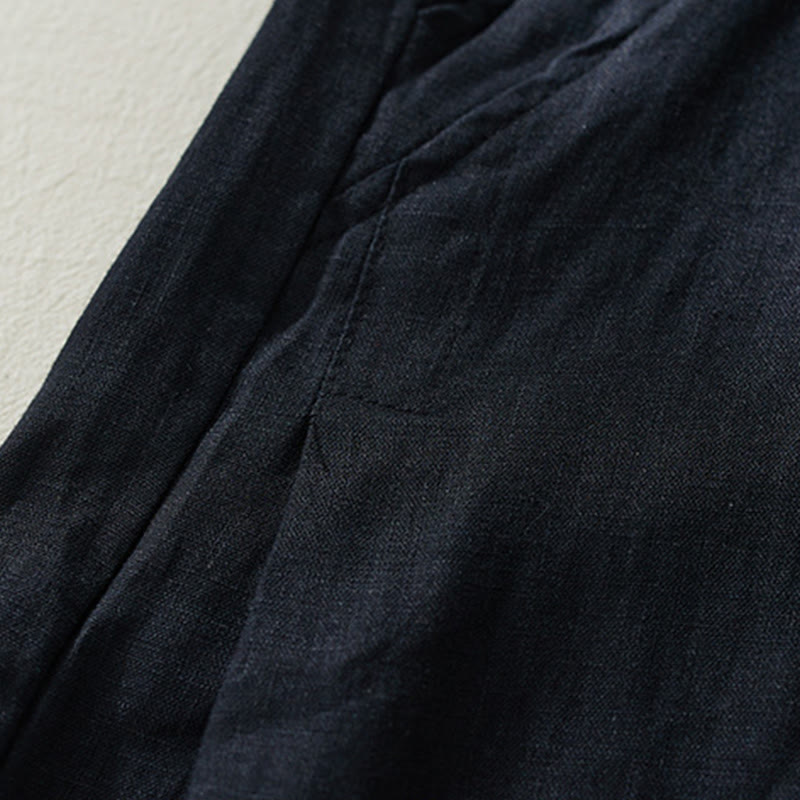 Buddha Stones Commute effen kleur harembroek met hoge Taille voor dames en Zakken - image 19
