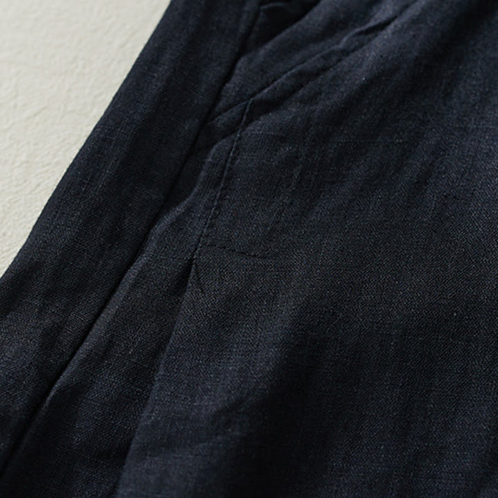 Buddha Stones Commute effen kleur harembroek met hoge Taille voor dames en Zakken - image 19