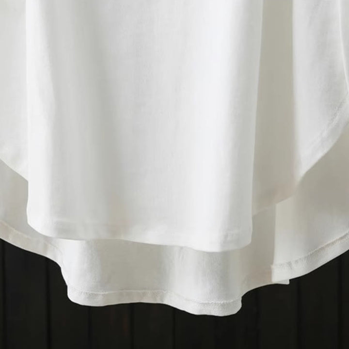 Buddha Stones Casual, losvallend, Ronde hals T-shirt met Korte mouw voor dames. - image 6