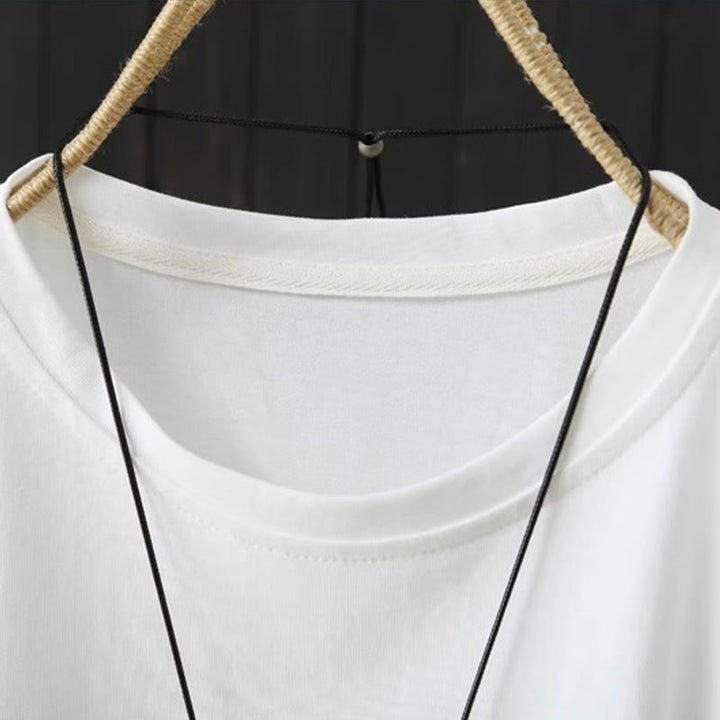 Buddha Stones Casual, losvallend, Ronde hals T-shirt met Korte mouw voor dames. - image 12