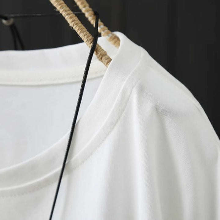 Buddha Stones Casual, losvallend, Ronde hals T-shirt met Korte mouw voor dames. - image 9