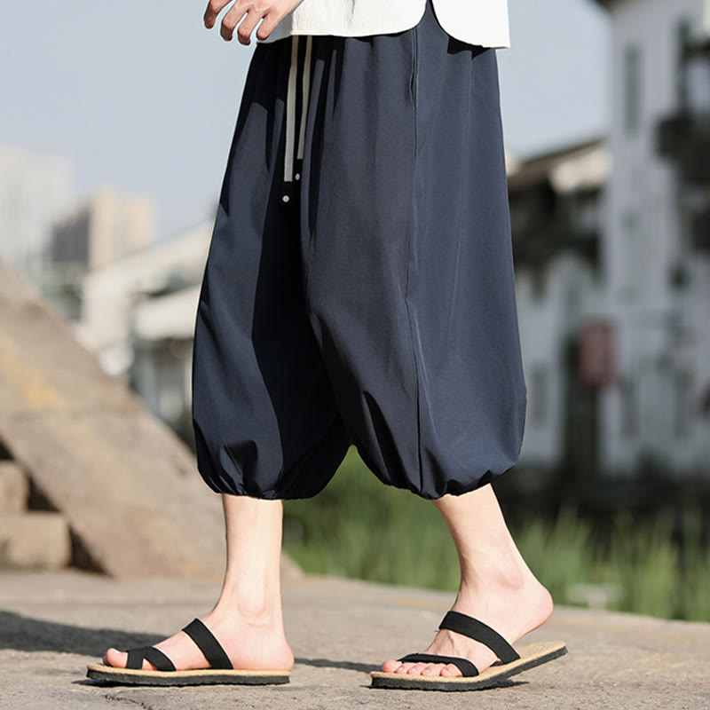 Buddha Stones Stevige heren Cropped broek met Zakken. - image 2
