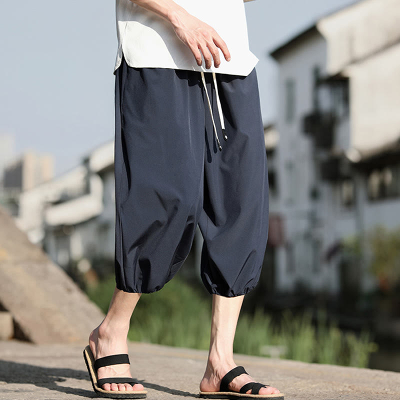 Buddha Stones Stevige heren Cropped broek met Zakken. - image 1