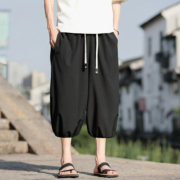 Buddha Stones Stevige heren Cropped broek met Zakken. - image 20