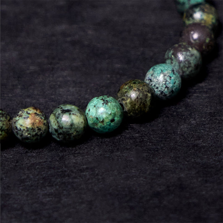 Buddha Stones Vintage, verweerde design turquoise koperen Armband - image 7