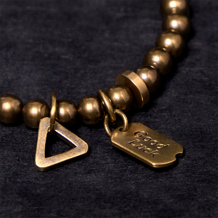 Buddha Stones Retro Armband van puur koper en messing - image 5