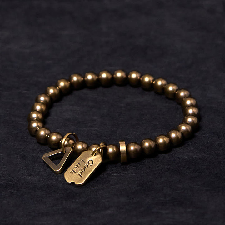 Buddha Stones Retro Armband van puur koper en messing - 7,9-8,3 inch (20-21 cm) - image 0