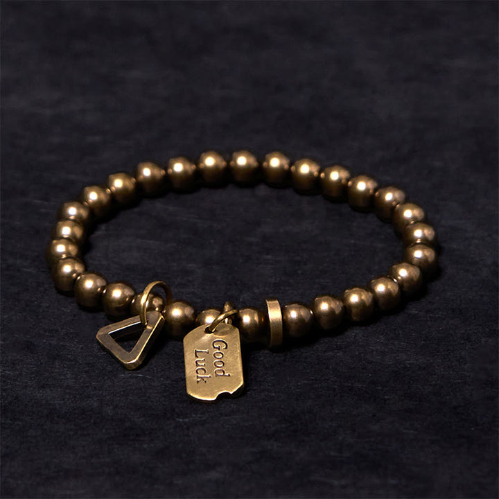 Buddha Stones Retro Armband van puur koper en messing - image 1