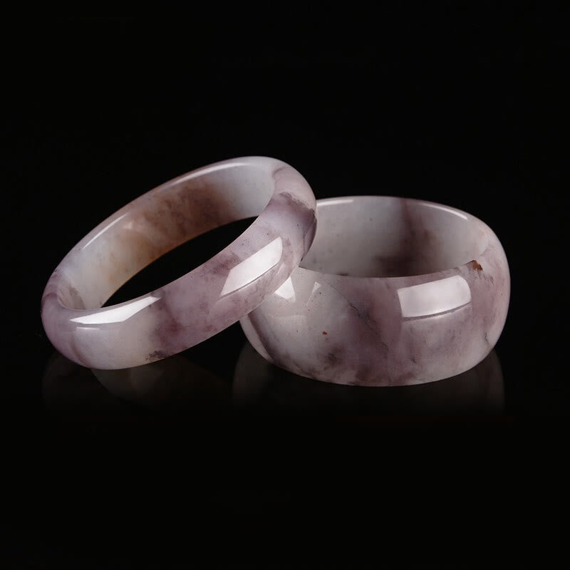 Buddha Stones Paarse jade geluks- en Bangle-armband - image 12