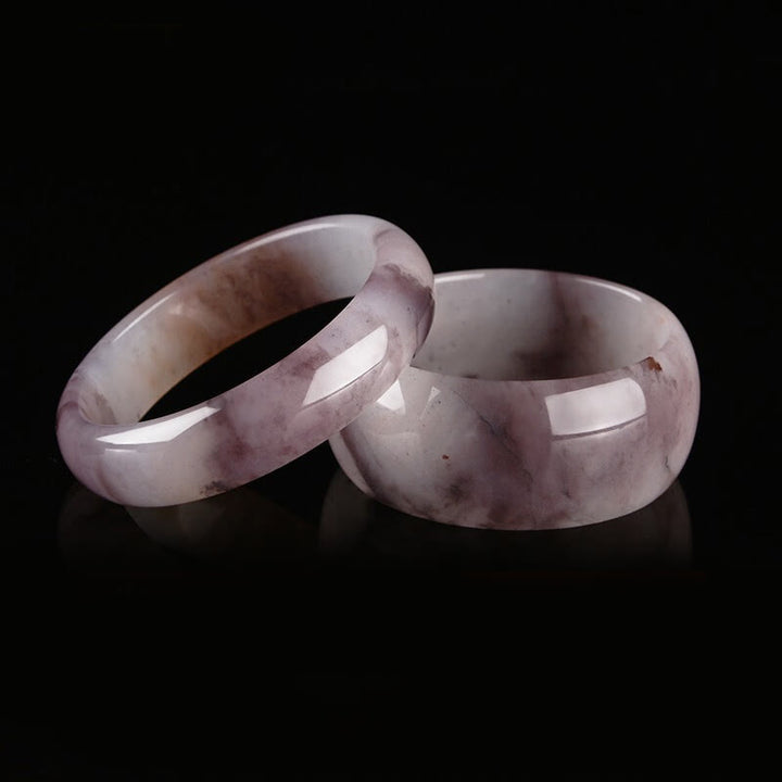 Buddha Stones Paarse jade geluks- en Bangle-armband - image 12