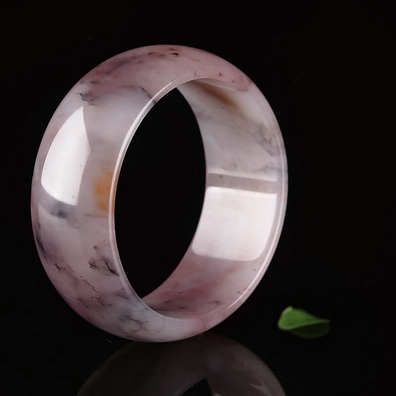 Buddha Stones Paarse jade geluks- en Bangle-armband - image 11