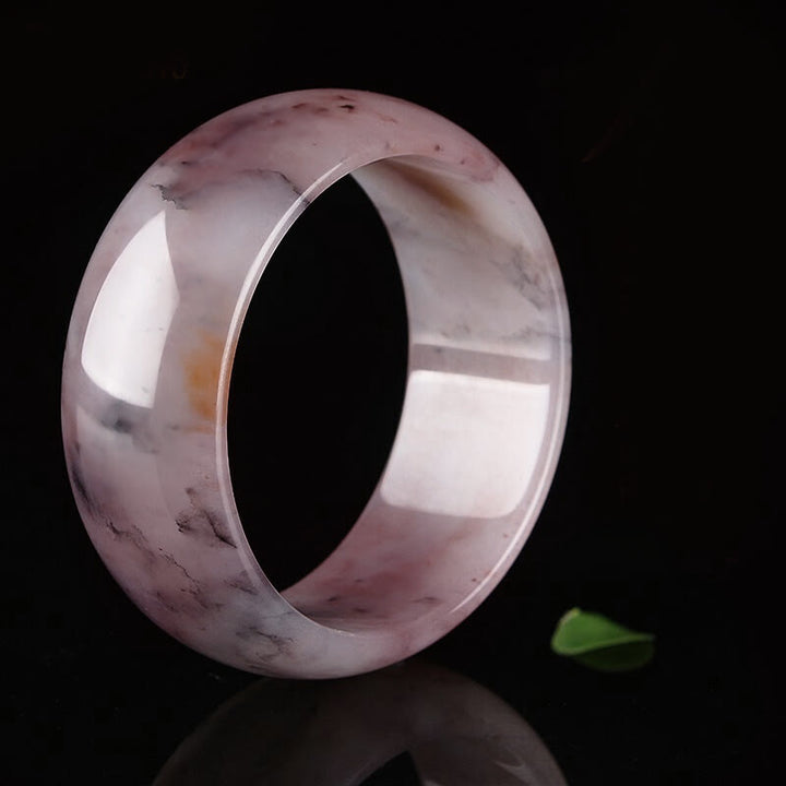 Buddha Stones Paarse jade geluks- en Bangle-armband - image 11
