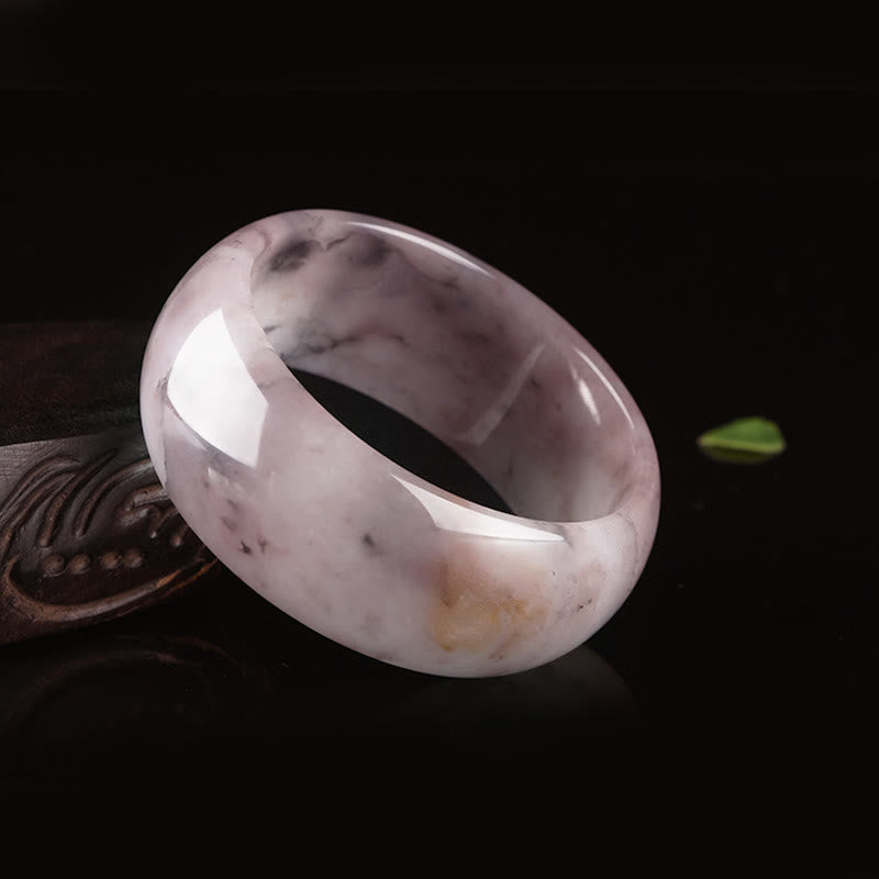 Buddha Stones Paarse jade geluks- en Bangle-armband - image 13