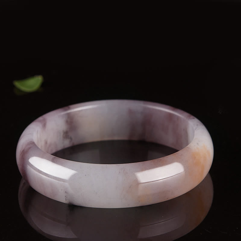 Buddha Stones Paarse jade geluks- en Bangle-armband - image 5