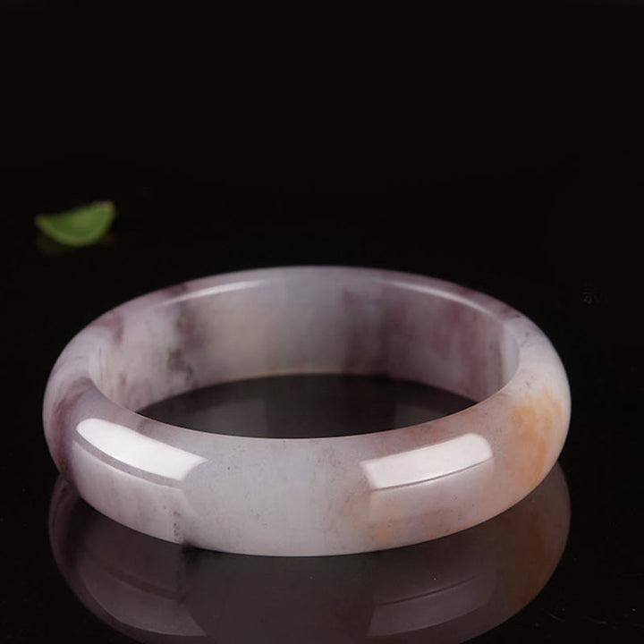 Buddha Stones Paarse jade geluks- en Bangle-armband - image 5