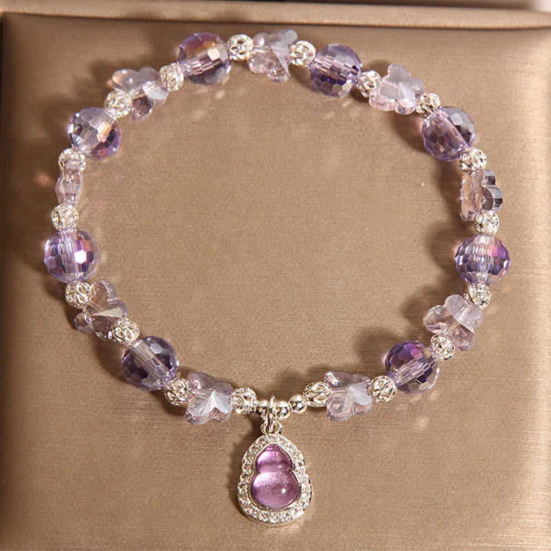 Buddha Stones Vlinderpompoen Amethist Citrien Labradoriet Armband - image 1
