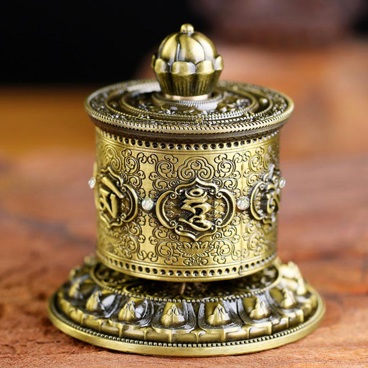 Buddha Stones Tibetaanse zegening gebed wiel auto decoratie - Bronzen - image 0