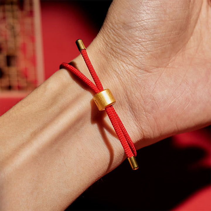 Buddha Stones Armband van rood koord - image 5