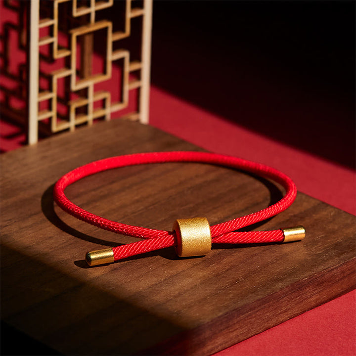 Buddha Stones Armband van rood koord - image 3