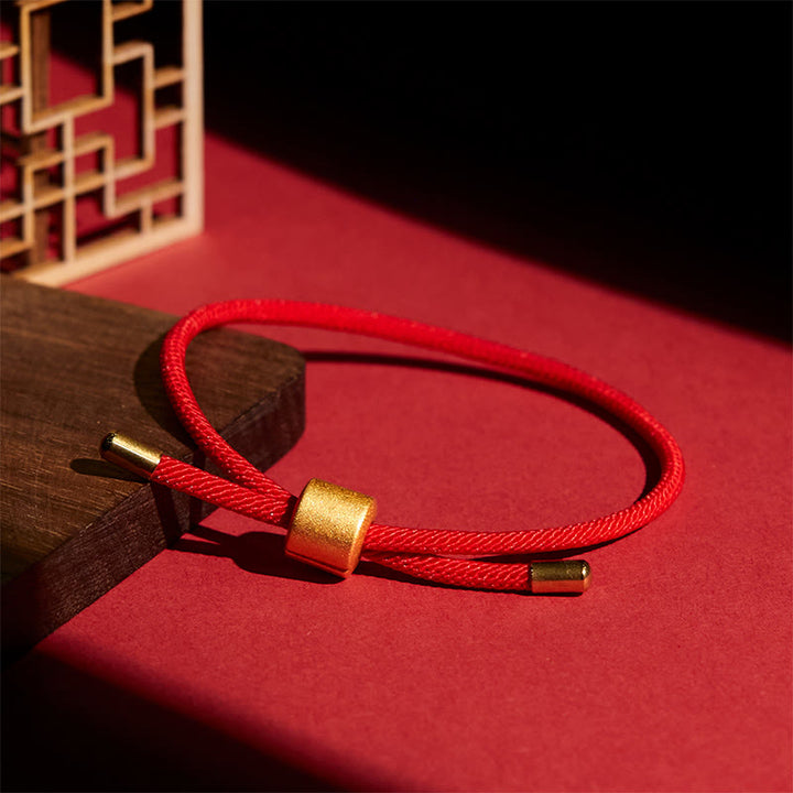 Buddha Stones Armband van rood koord - image 8