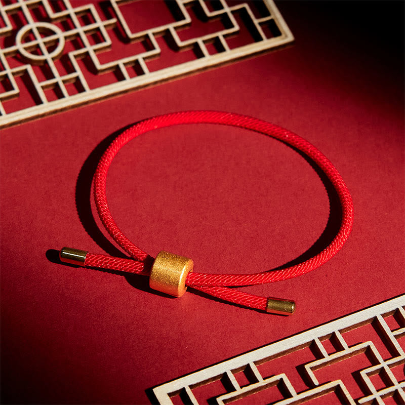 Buddha Stones Armband van rood koord - image 2