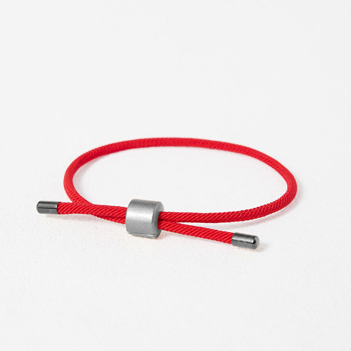 Buddha Stones Armband van rood koord - Rood koord (zilver) (Armband Maat cm) - image 11
