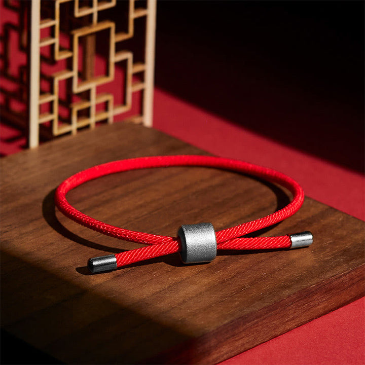 Buddha Stones Armband van rood koord - image 13