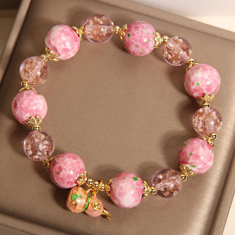 Buddha Stones Pompoen Liuli Armband - image 4