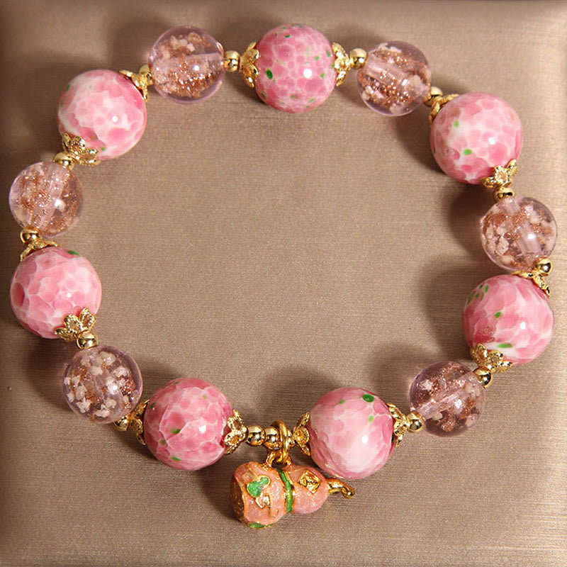 Buddha Stones Pompoen Liuli Armband - image 5