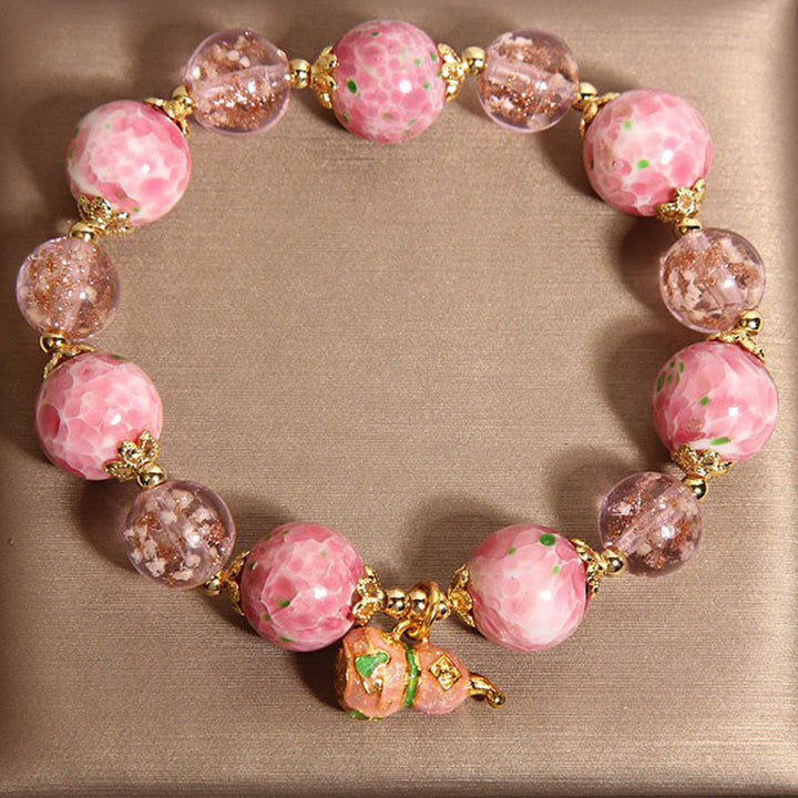 Buddha Stones Pompoen Liuli Armband - image 3