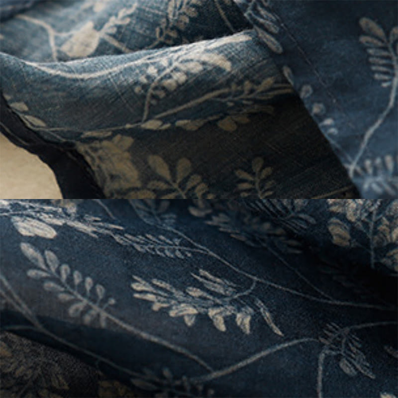 Buddha Stones Damesrok met bloemenprint, A-lijn model, elastische Taille en Zakken. - image 16